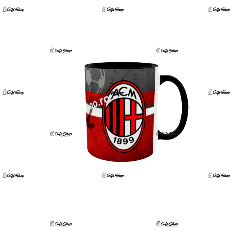 Ac milan, cana personalizata cu poza, model 3328
